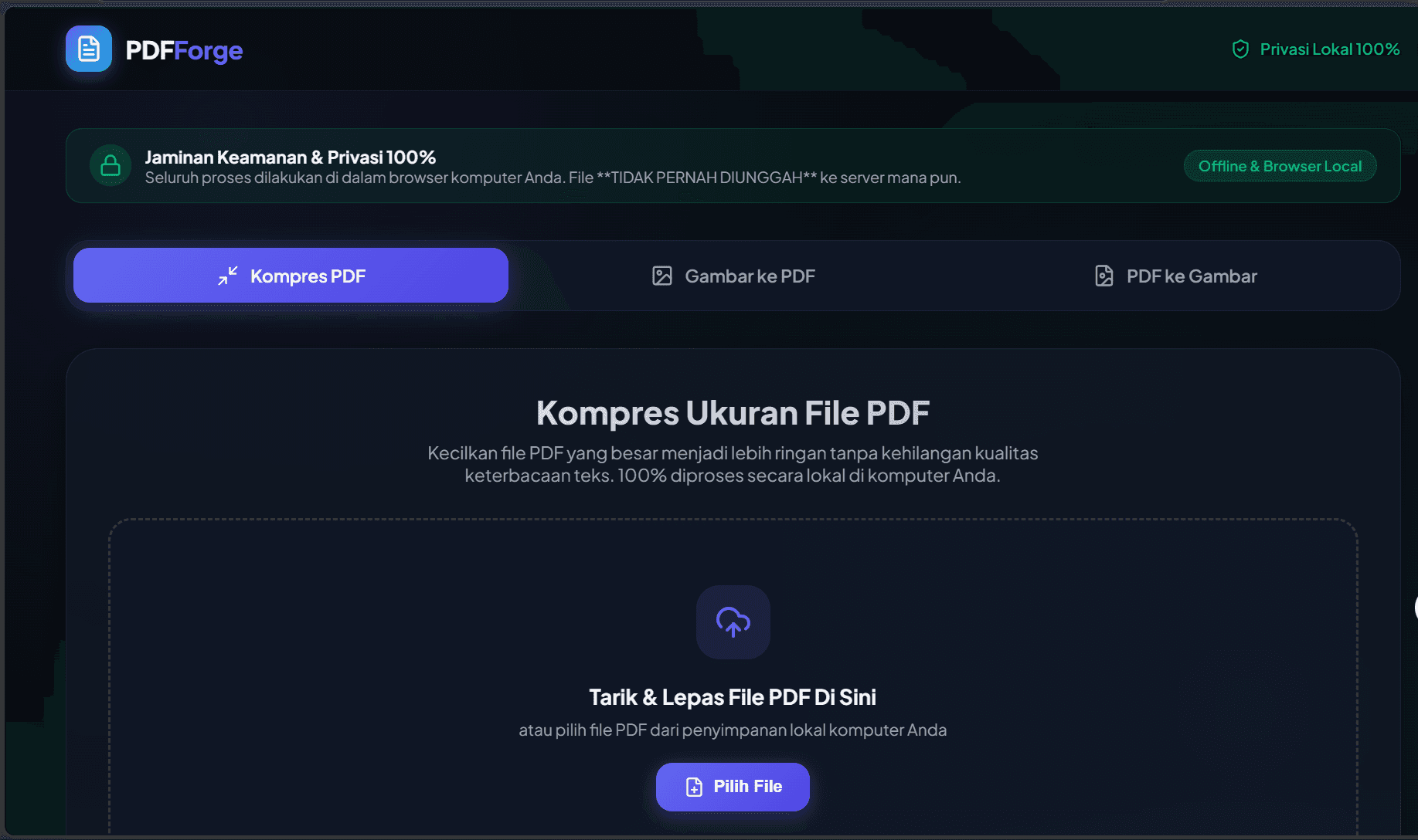PDFForge - PDF Compression & Tooling